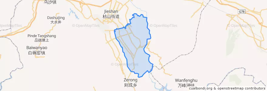 Mapa de ubicacion de 丰都街道.