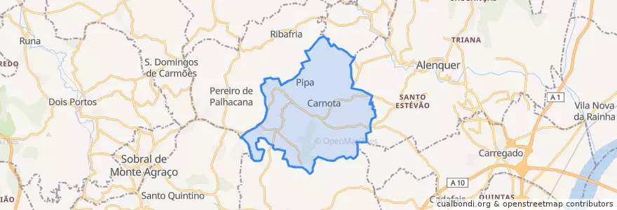 Mapa de ubicacion de Carnota.