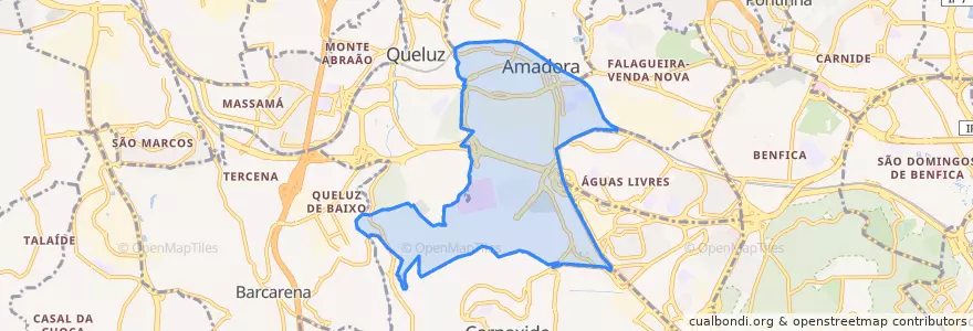 Mapa de ubicacion de Venteira.