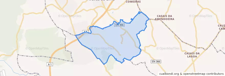 Mapa de ubicacion de Vale do Paraiso.