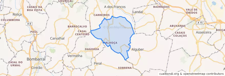 Mapa de ubicacion de Painho e Figueiros.