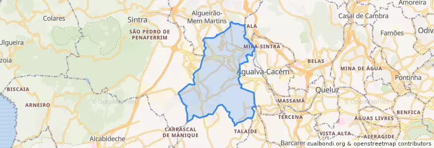 Mapa de ubicacion de Rio de Mouro.