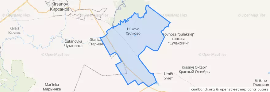 Mapa de ubicacion de Скачихинский сельсовет.