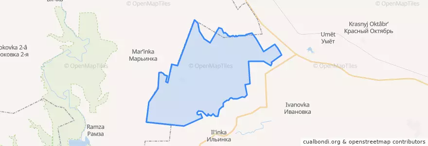 Mapa de ubicacion de Софьинский сельсовет.