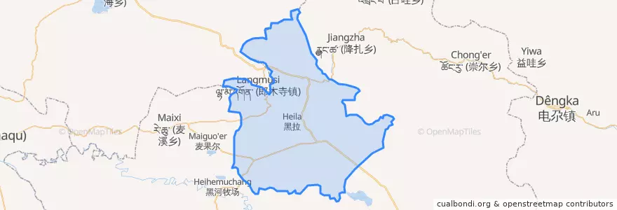 Mapa de ubicacion de 红星乡.
