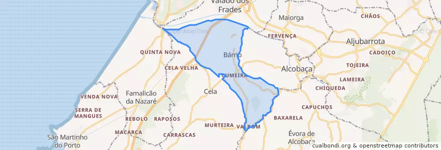 Mapa de ubicacion de Bárrio.
