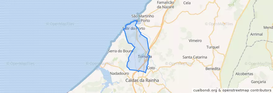 Mapa de ubicacion de Tornada e Salir do Porto.
