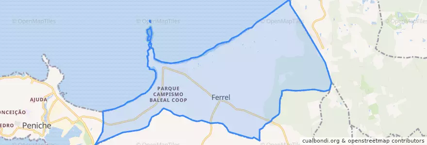Mapa de ubicacion de Ferrel.