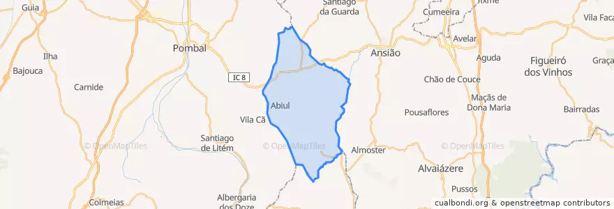 Mapa de ubicacion de Abiul.