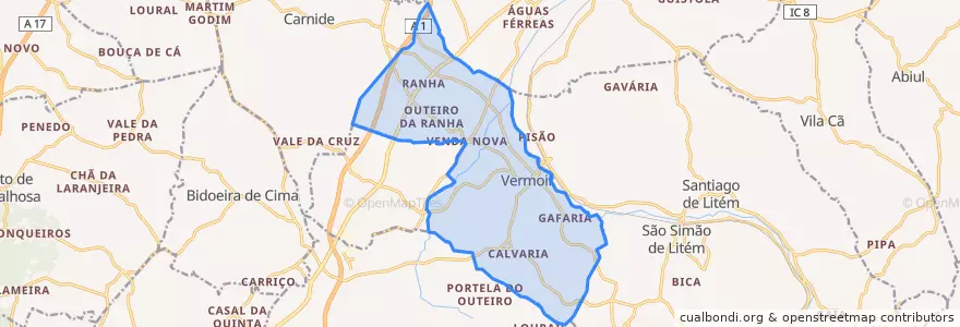 Mapa de ubicacion de Vermoil.