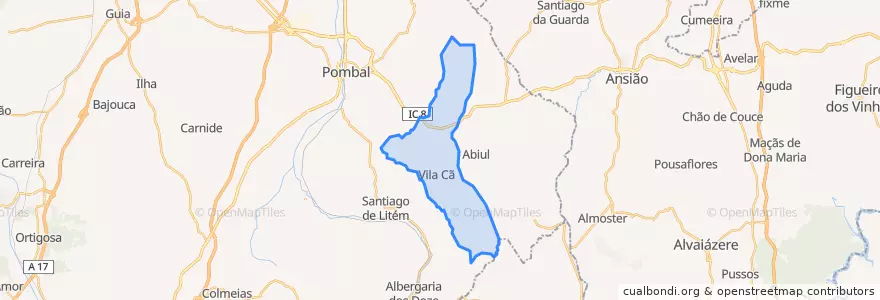 Mapa de ubicacion de Vila Cã.