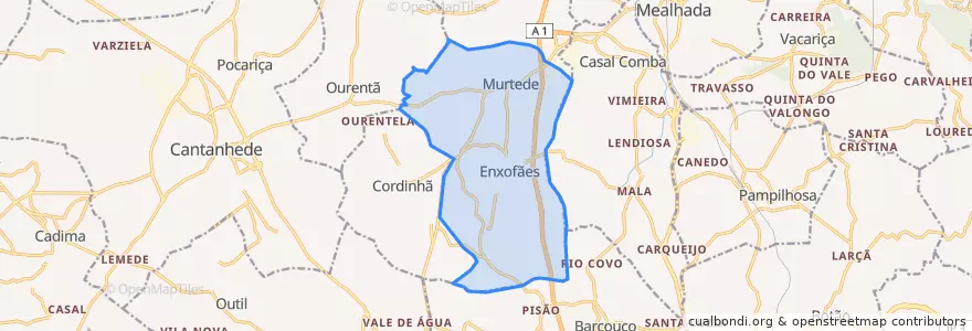 Mapa de ubicacion de Murtede.