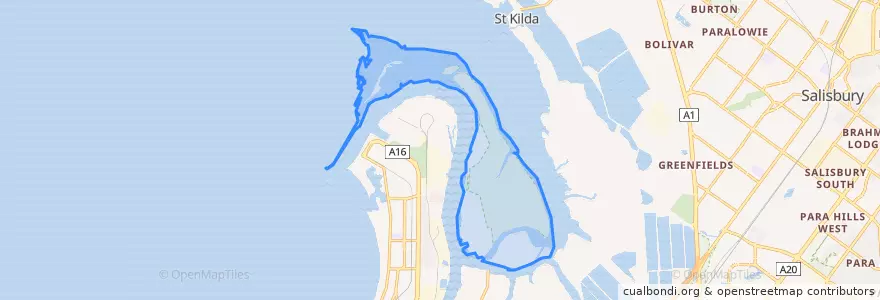Mapa de ubicacion de Unincorporated Area Torrens Island.