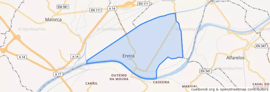 Mapa de ubicacion de Ereira.