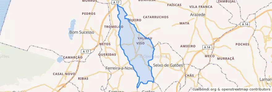 Mapa de ubicacion de Liceia.