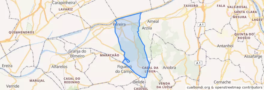 Mapa de ubicacion de Pereira.