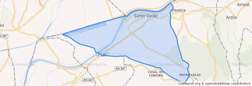 Mapa de ubicacion de Santo Varão.