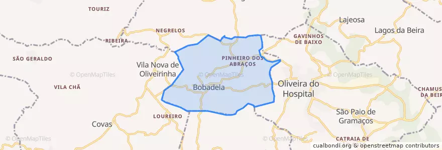 Mapa de ubicacion de Bobadela.