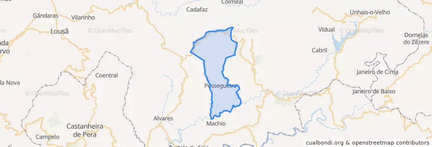 Mapa de ubicacion de Pessegueiro.