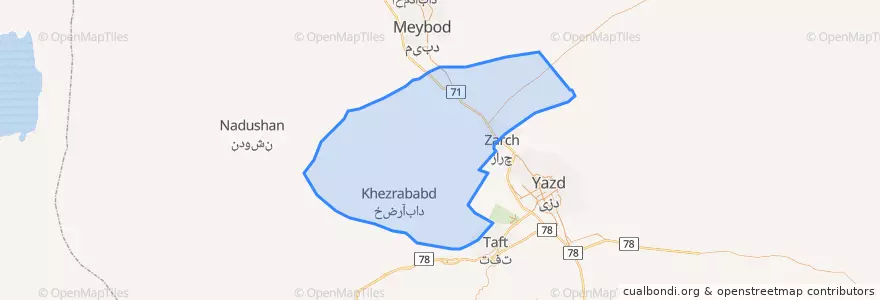 Mapa de ubicacion de شهرستان اشکذر.