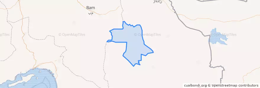 Mapa de ubicacion de شهرستان ایرانشهر.