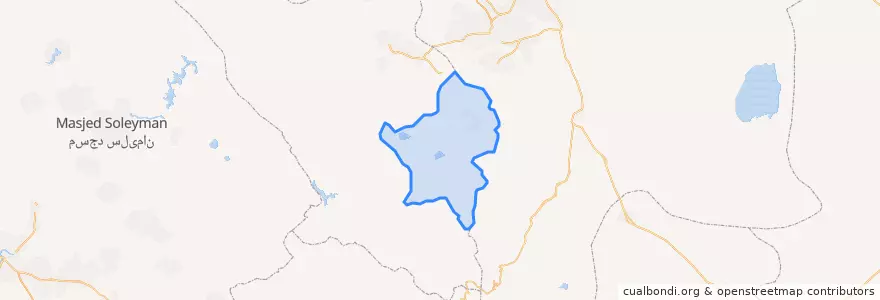 Mapa de ubicacion de Borujen County.
