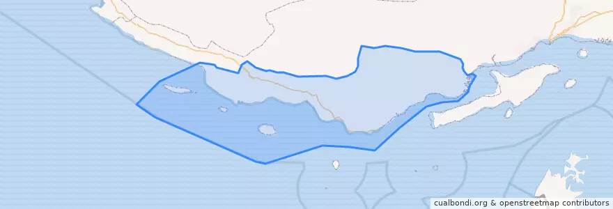 Mapa de ubicacion de شهرستان بندر لنگه.