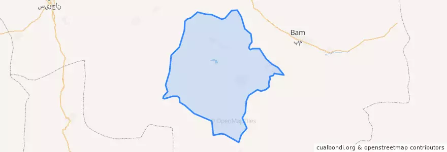 Mapa de ubicacion de Jiroft County.