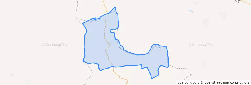 Mapa de ubicacion de شهرستان حاجی آباد.