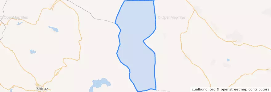 Mapa de ubicacion de شهرستان خاتم.