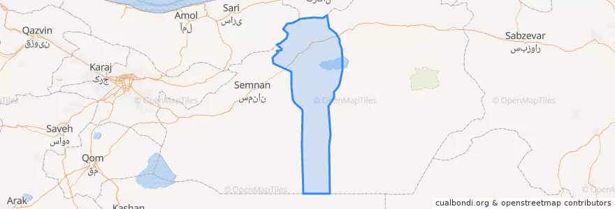 Mapa de ubicacion de مقاطعة دامغان.