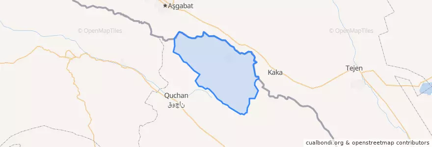 Mapa de ubicacion de Dargaz County.