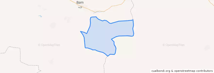 Mapa de ubicacion de شهرستان ریگان.