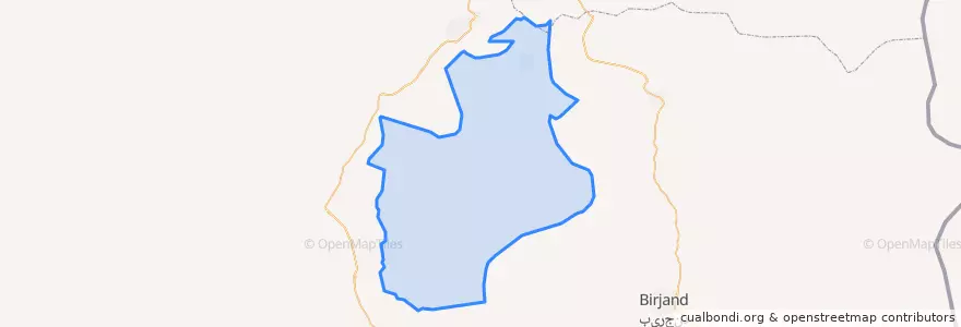 Mapa de ubicacion de شهرستان سرایان.