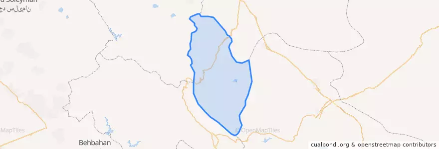 Mapa de ubicacion de Semirom County.