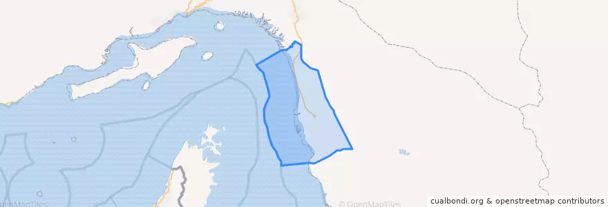 Mapa de ubicacion de Sirik County.