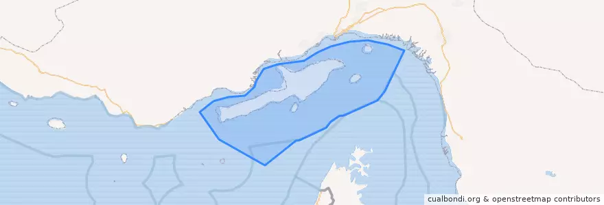 Mapa de ubicacion de Qeshm County.