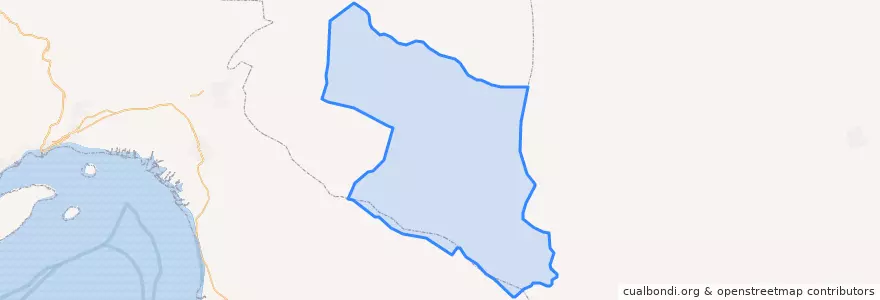 Mapa de ubicacion de Qaleh Ganj County.