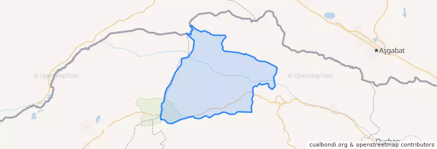 Mapa de ubicacion de شهرستان مانه و سملقان.