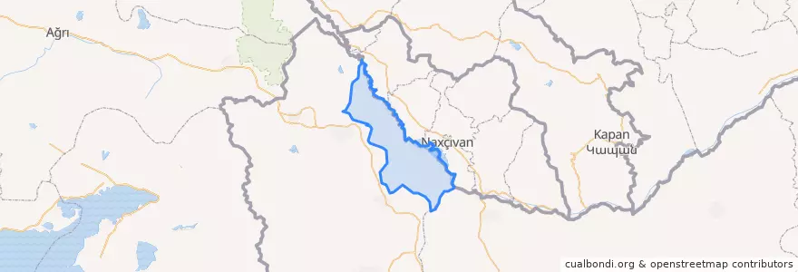 Mapa de ubicacion de شهرستان پلدشت.