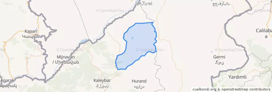 Mapa de ubicacion de آبش احمد.