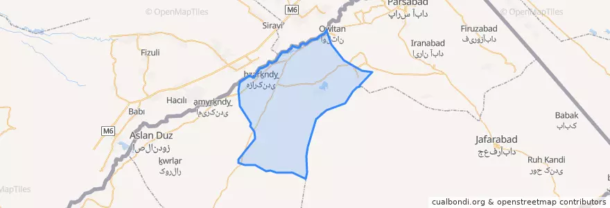 Mapa de ubicacion de بخش اسلام آباد.