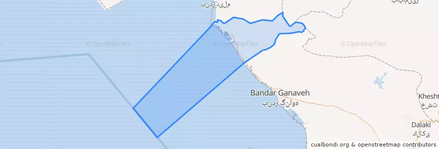 Mapa de ubicacion de بخش امام حسن.