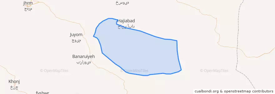 Mapa de ubicacion de بخش ایزدخواست.