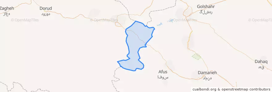 Mapa de ubicacion de بخش بربرودشرقی.