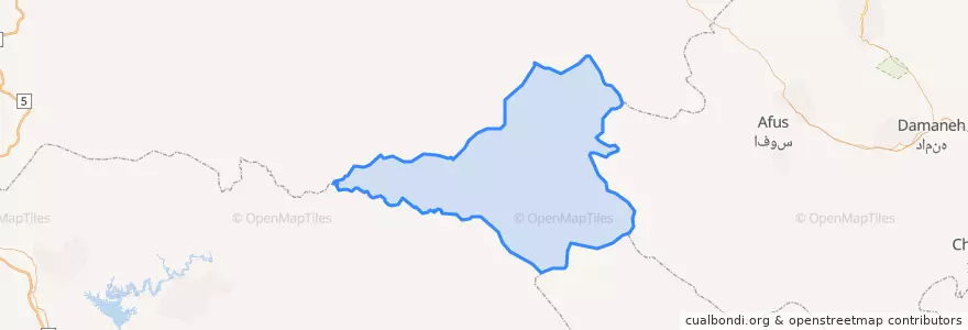 Mapa de ubicacion de بخش بشارت.