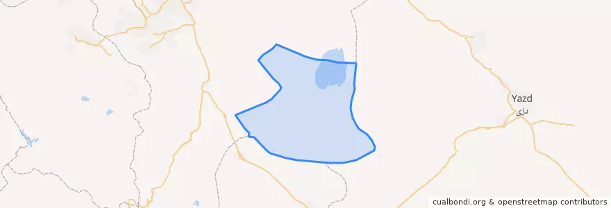 Mapa de ubicacion de بخش جرقویه علیا.