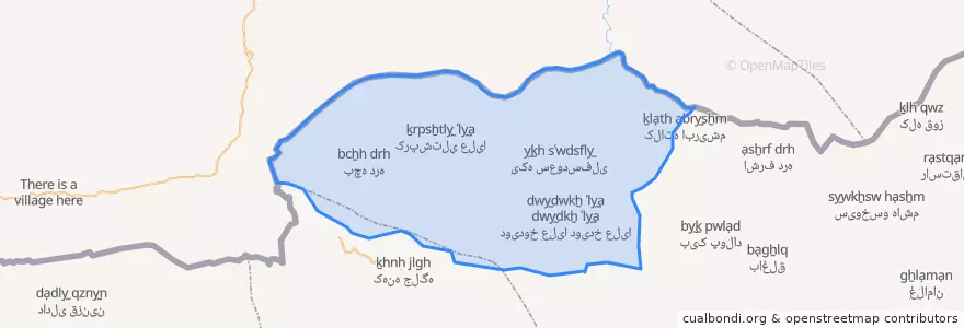 Mapa de ubicacion de بخش جرگلان.