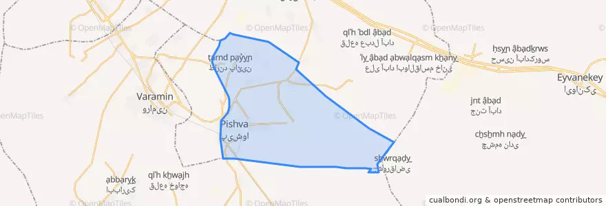 Mapa de ubicacion de بخش جلیل آباد.