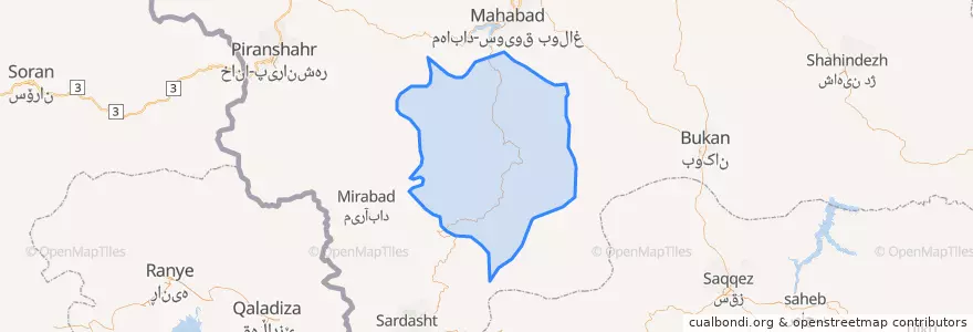 Mapa de ubicacion de بخش خلیفان.